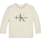 Calvin Klein Monogram Blouse Whitecap Gray
