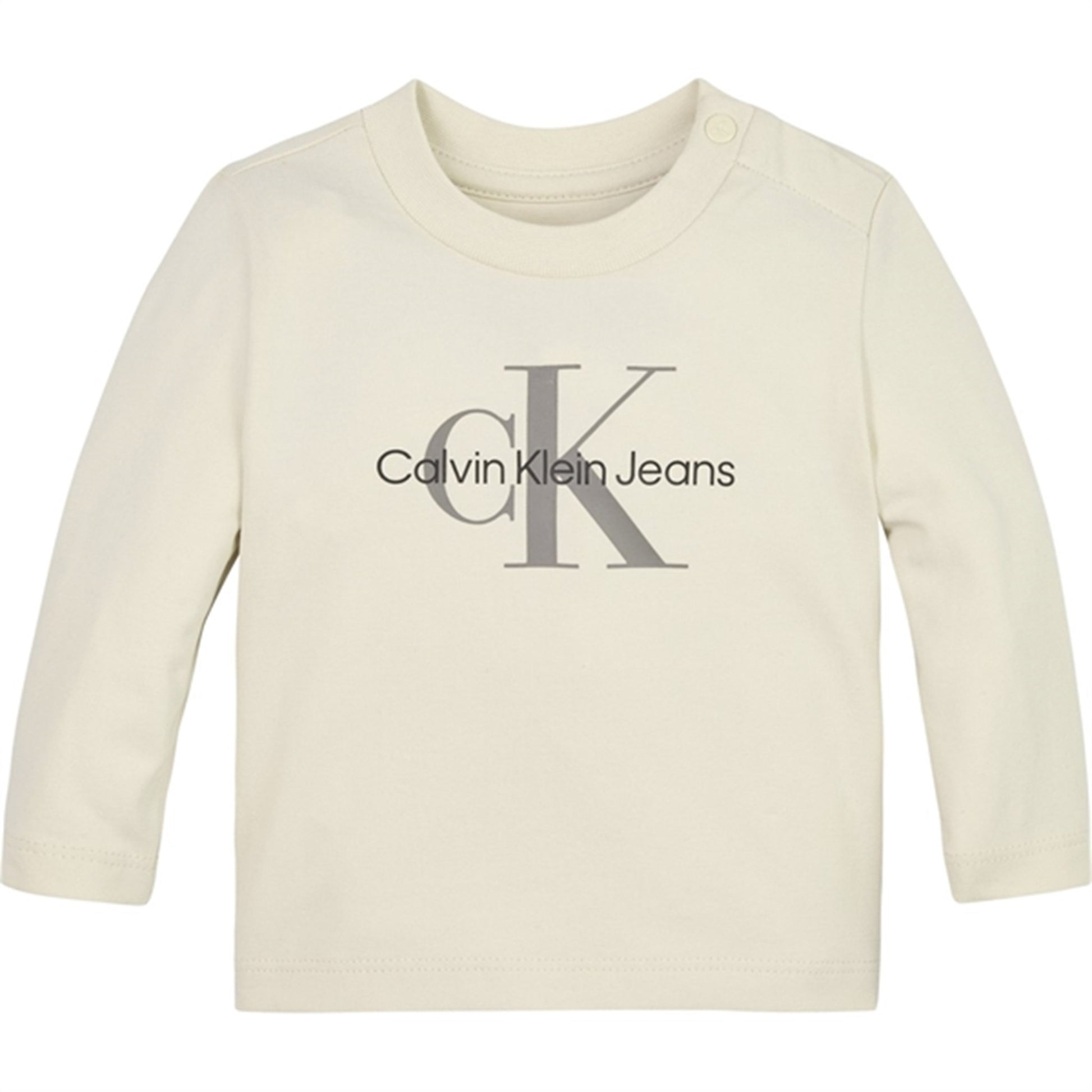 Calvin Klein Monogram Blouse Whitecap Gray