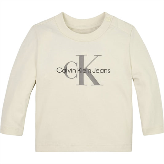 Calvin Klein Monogram Blouse Whitecap Gray