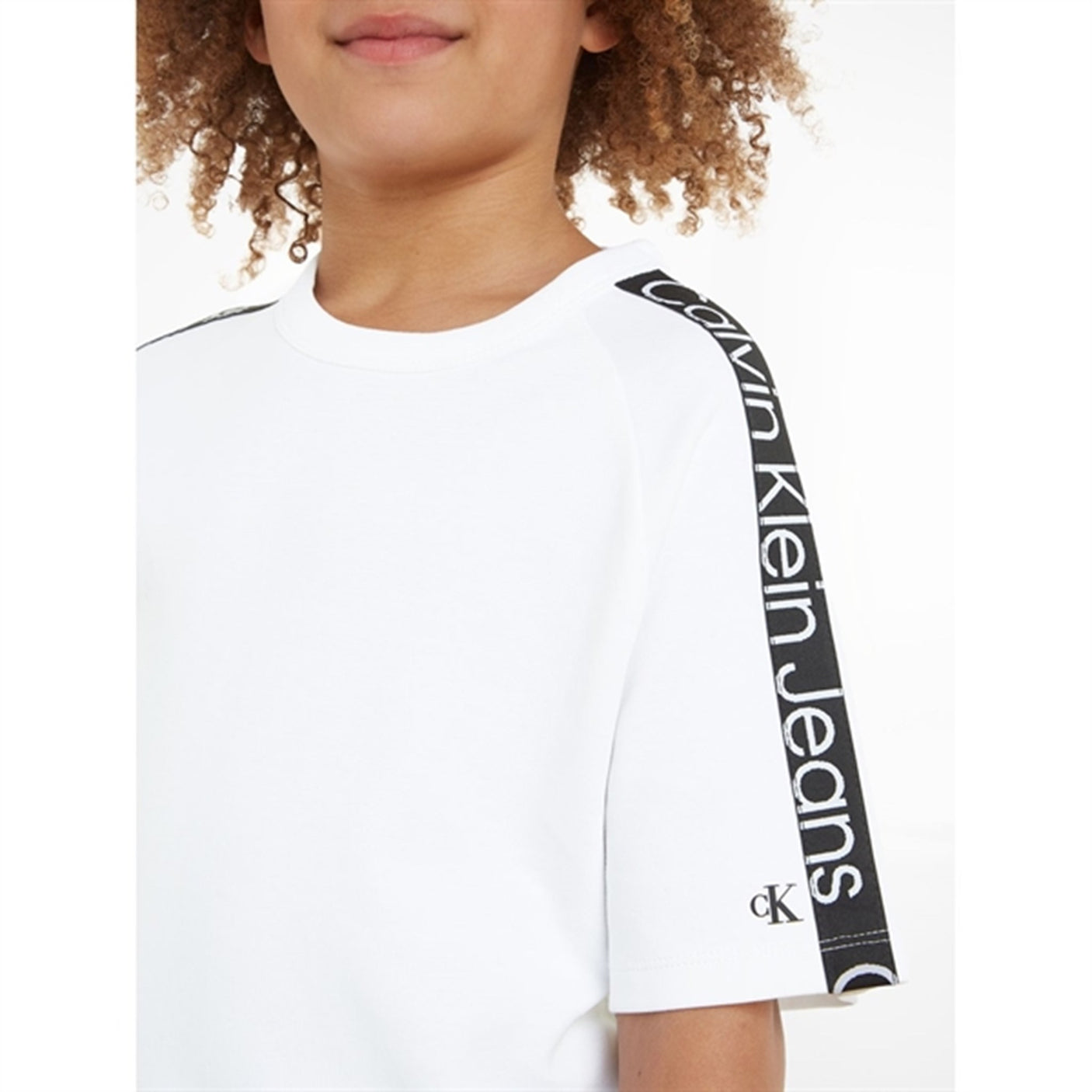 Calvin Klein Ckj Tape Ss T-shirt Bright White