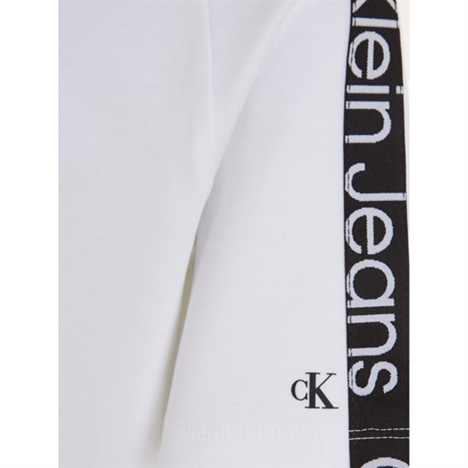 Calvin Klein Ckj Tape Ss T-shirt Bright White