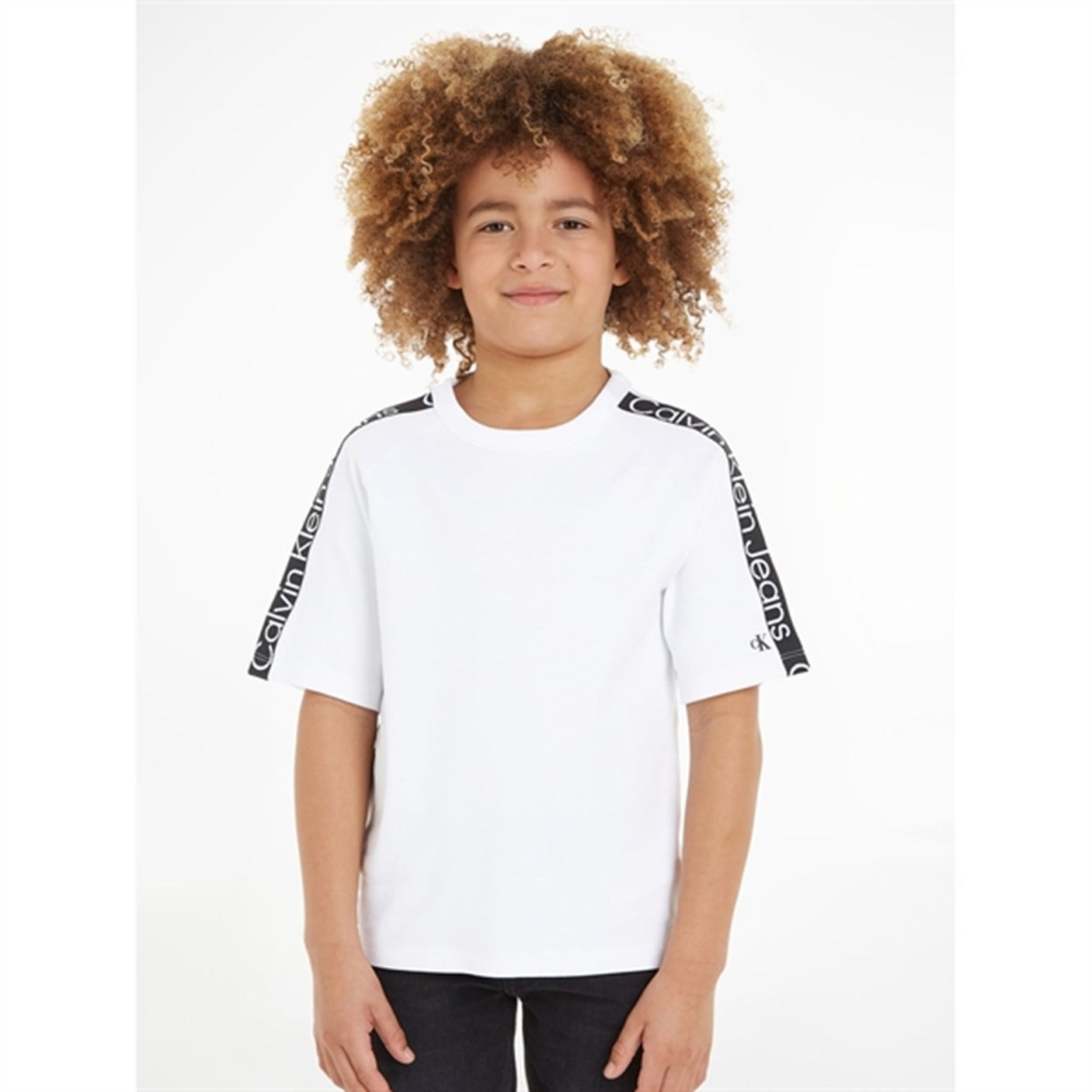 Calvin Klein Ckj Tape Ss T-shirt Bright White