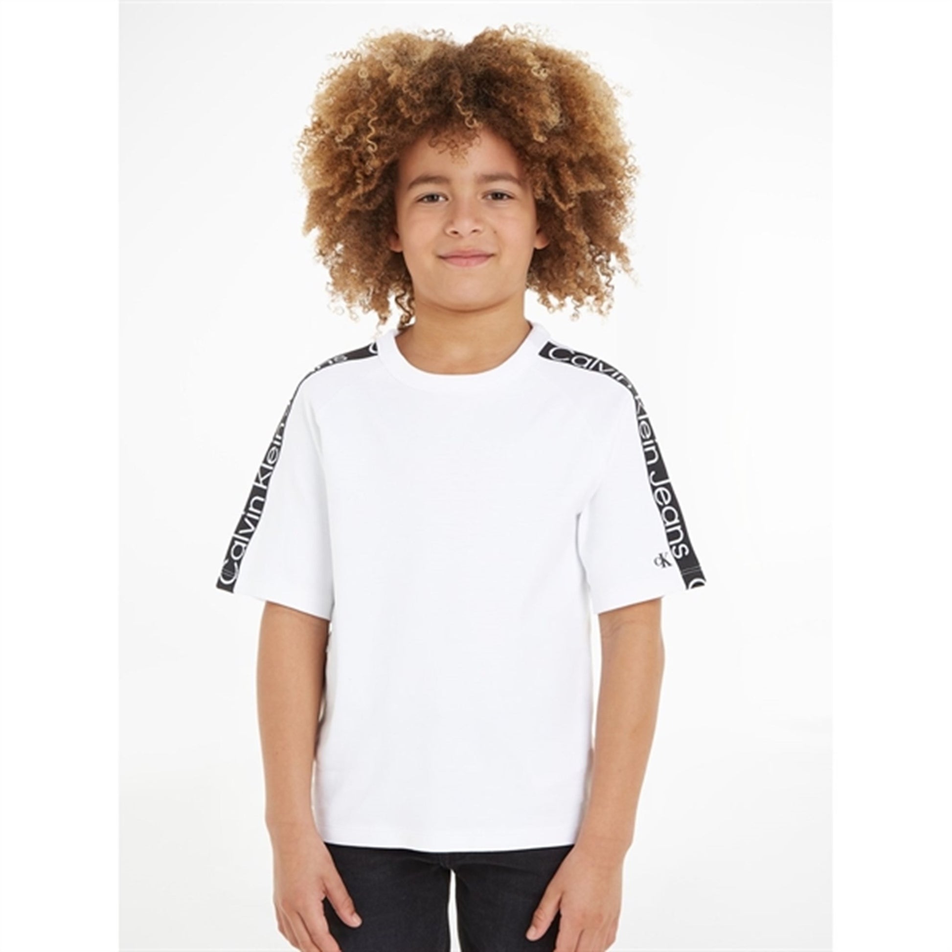 Calvin Klein Ckj Tape Ss T-shirt Bright White