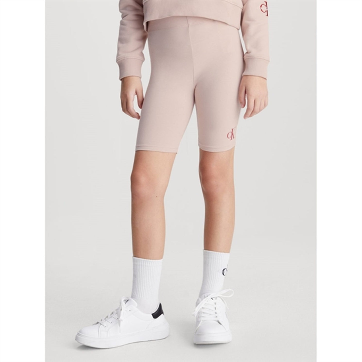 Calvin Klein CK Logo Cycling Shorts Sepia Rose