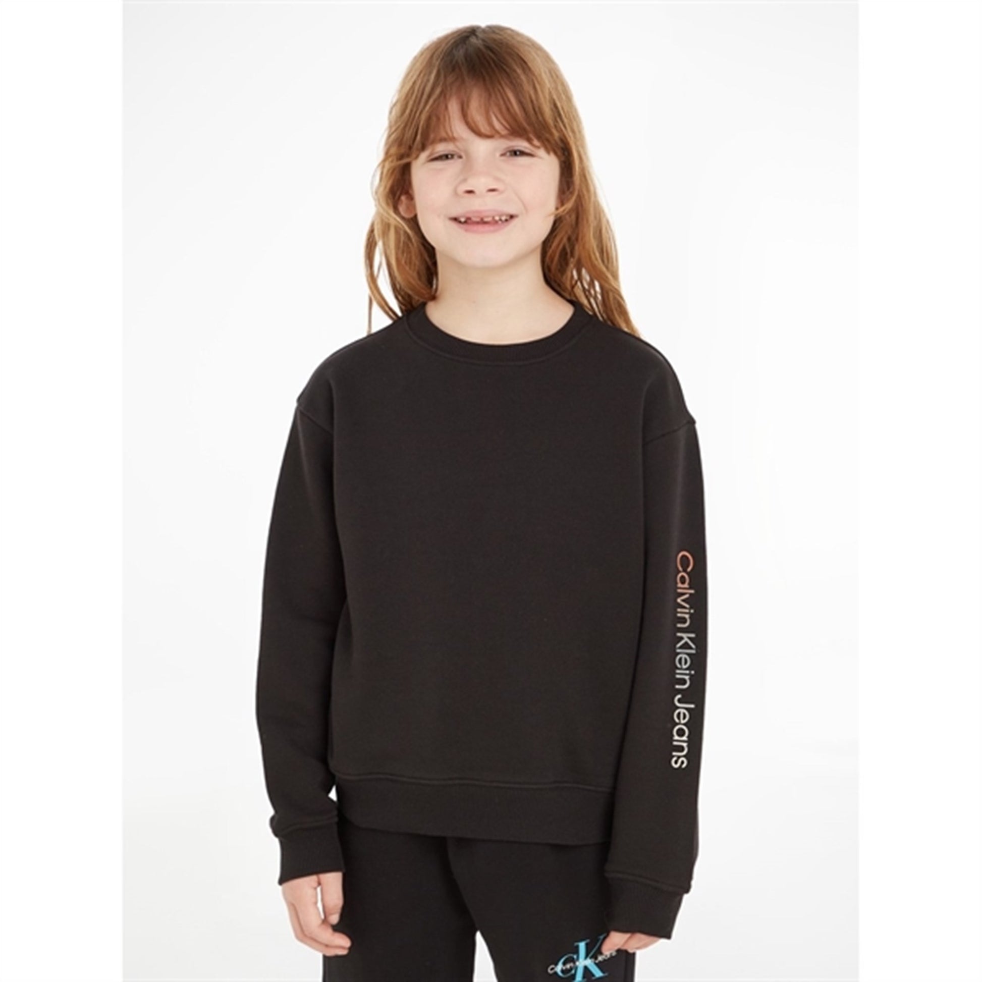 Calvin Klein Gradient Institutional Sweatshirt Ck Black