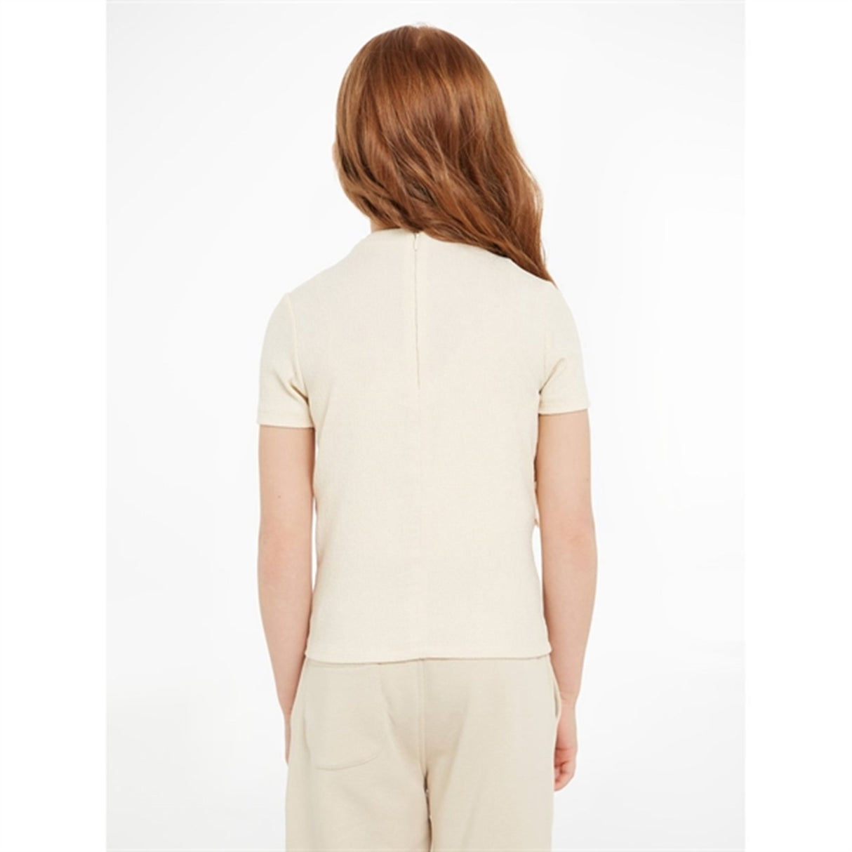 Calvin Klein Light Crinkle T-Shirt Whitecap Gray
