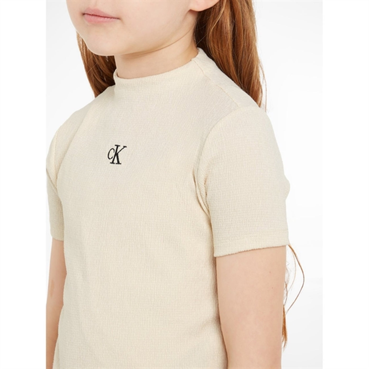 Calvin Klein Light Crinkle T-Shirt Whitecap Gray