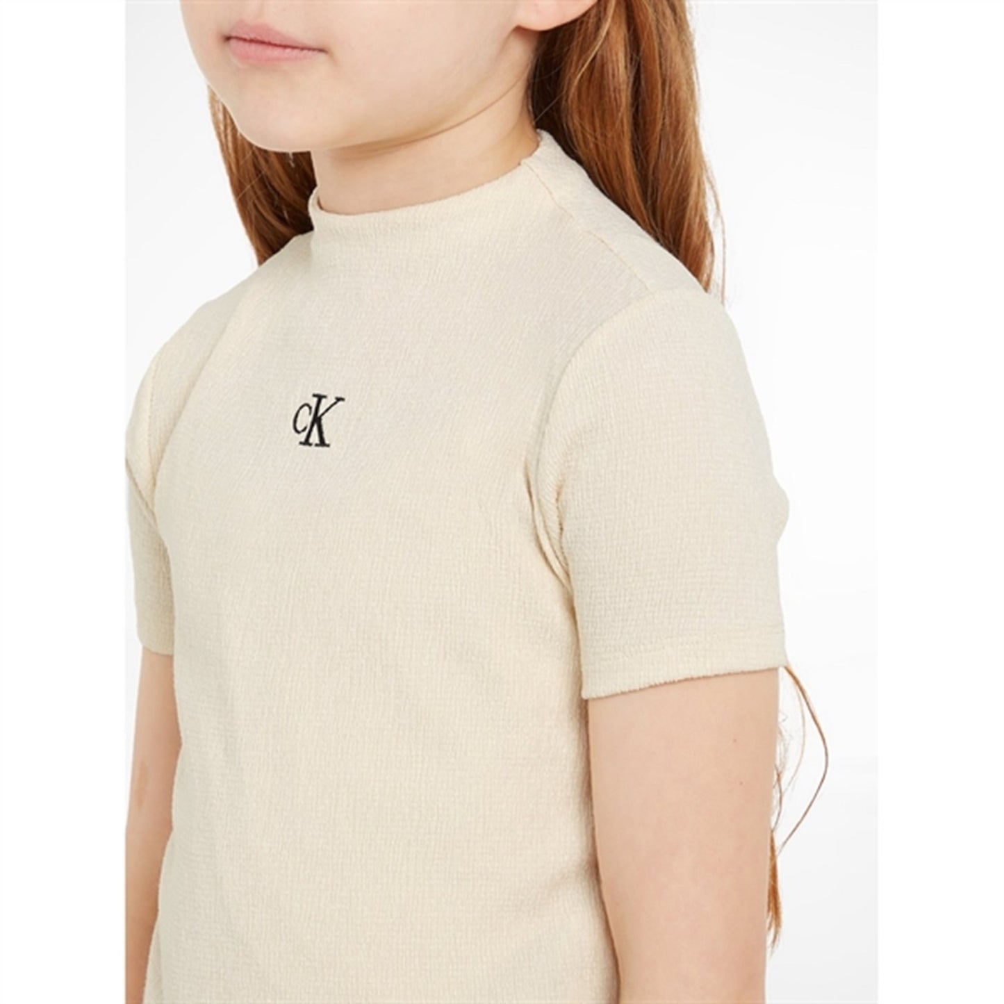 Calvin Klein Light Crinkle T-Shirt Whitecap Gray