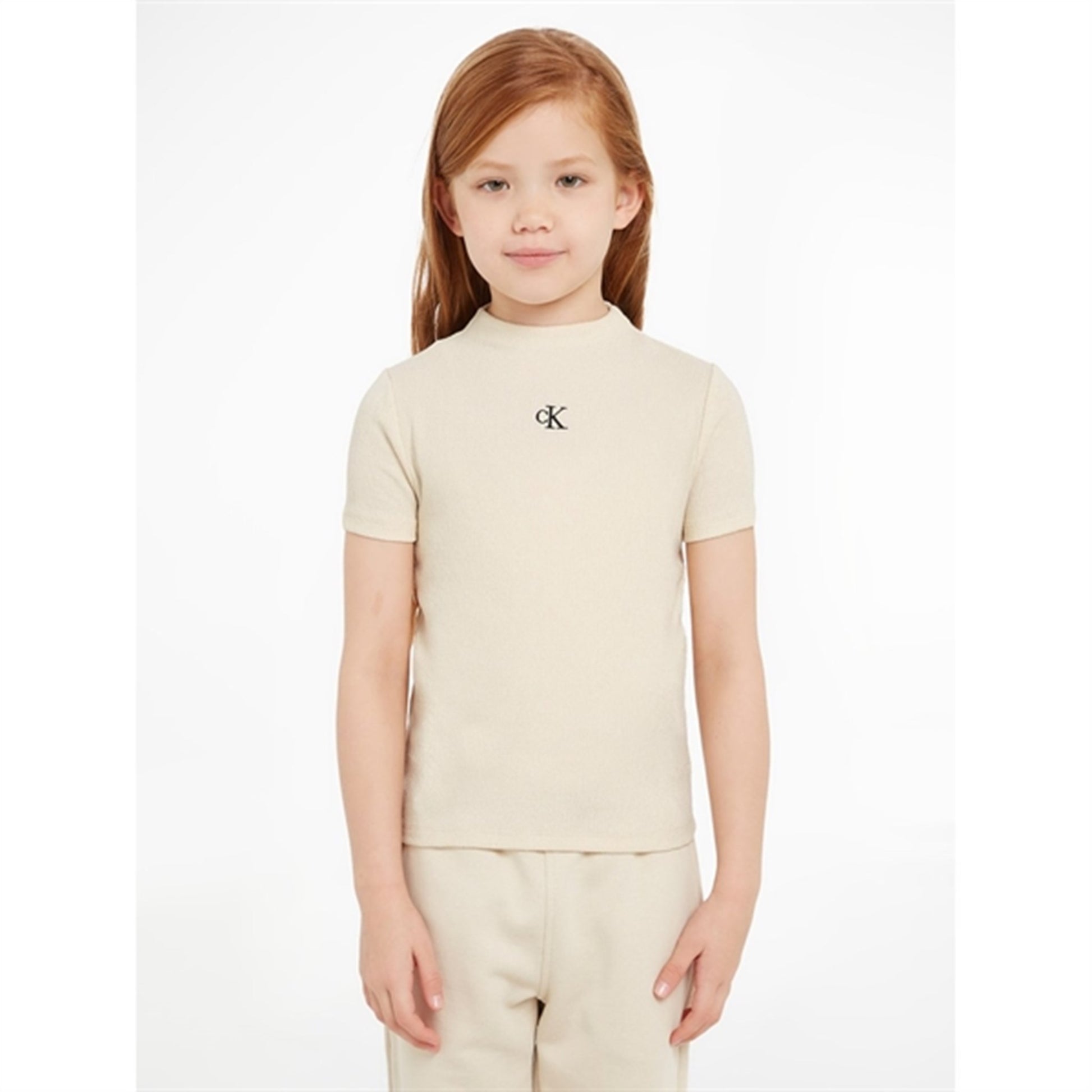 Calvin Klein Light Crinkle T-Shirt Whitecap Gray