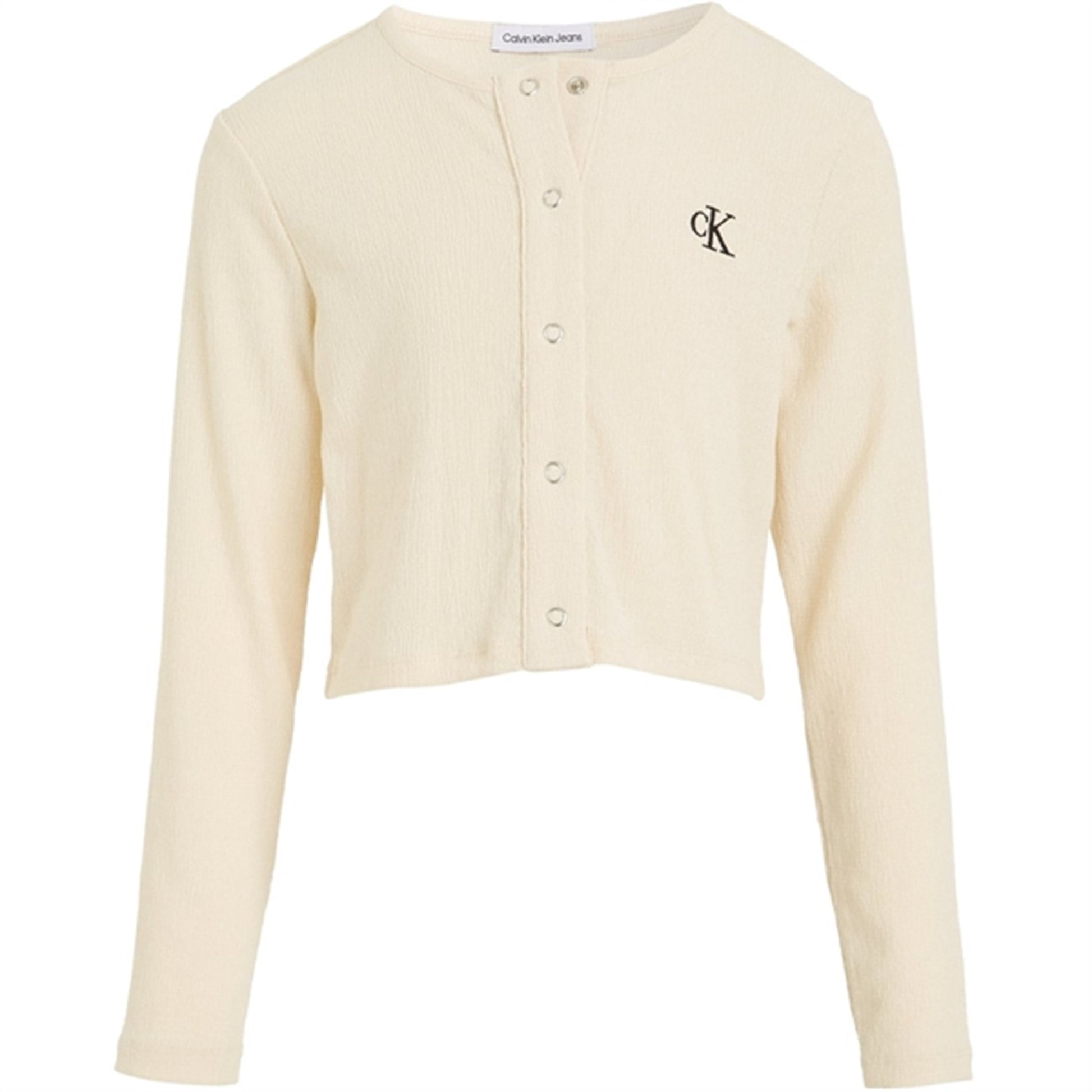 Calvin Klein Light Crinkle Cardigan Whitecap Gray