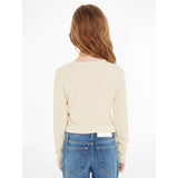 Calvin Klein Light Crinkle Cardigan Whitecap Gray