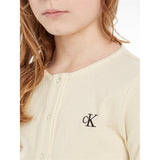 Calvin Klein Light Crinkle Cardigan Whitecap Gray
