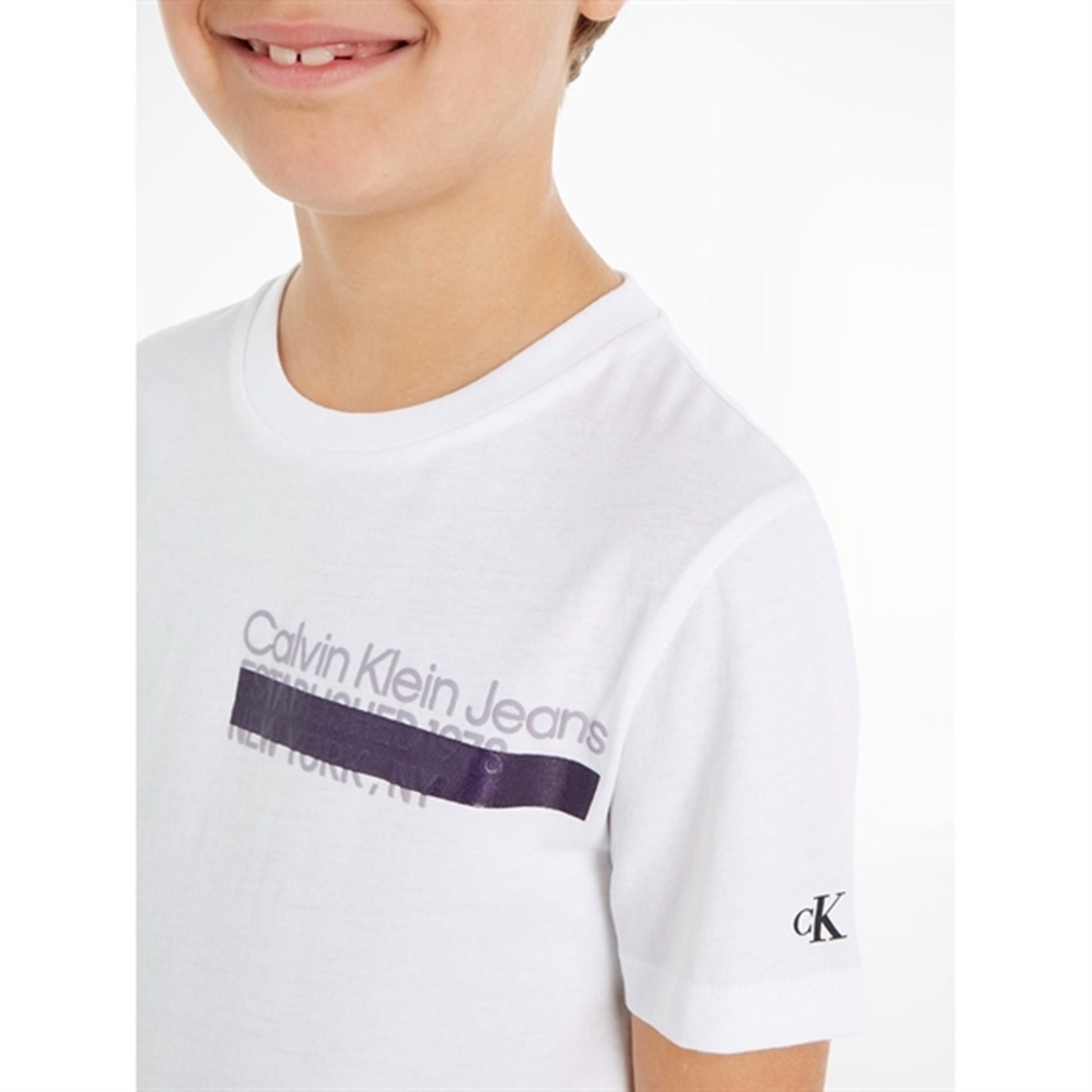 Calvin Klein Hero Mini Logo T-Shirt Bright White
