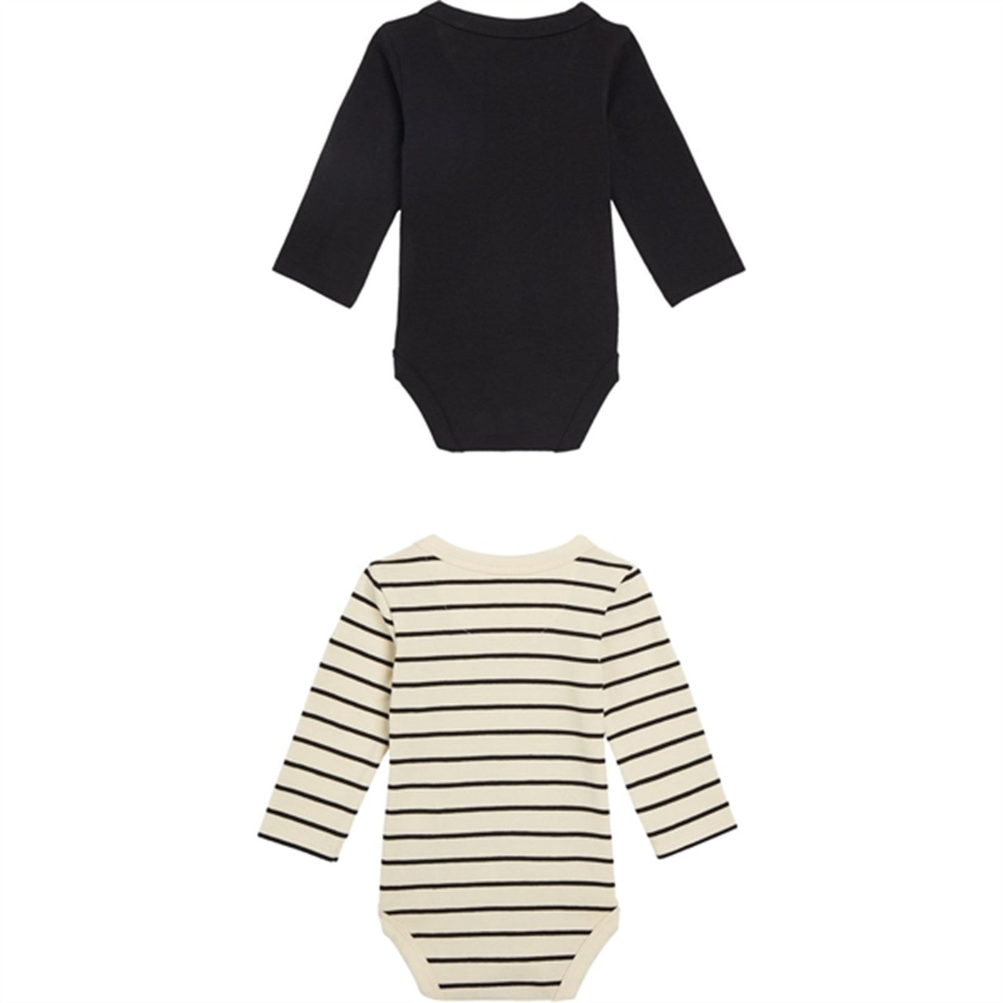 Calvin Klein Striped Ls Body Set Black / Black Vanilla Stripe