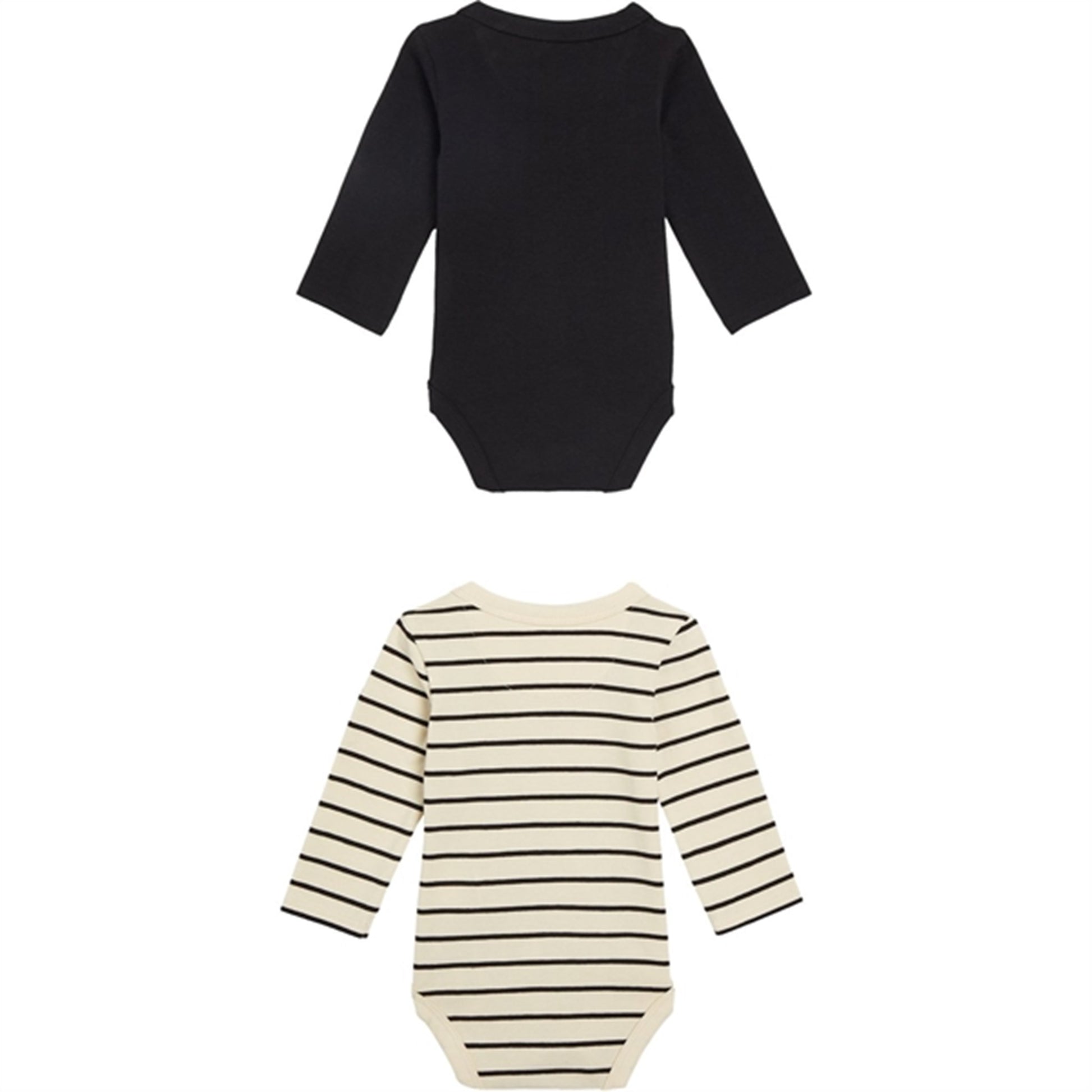 Calvin Klein Striped Ls Body Set Black / Black Vanilla Stripe