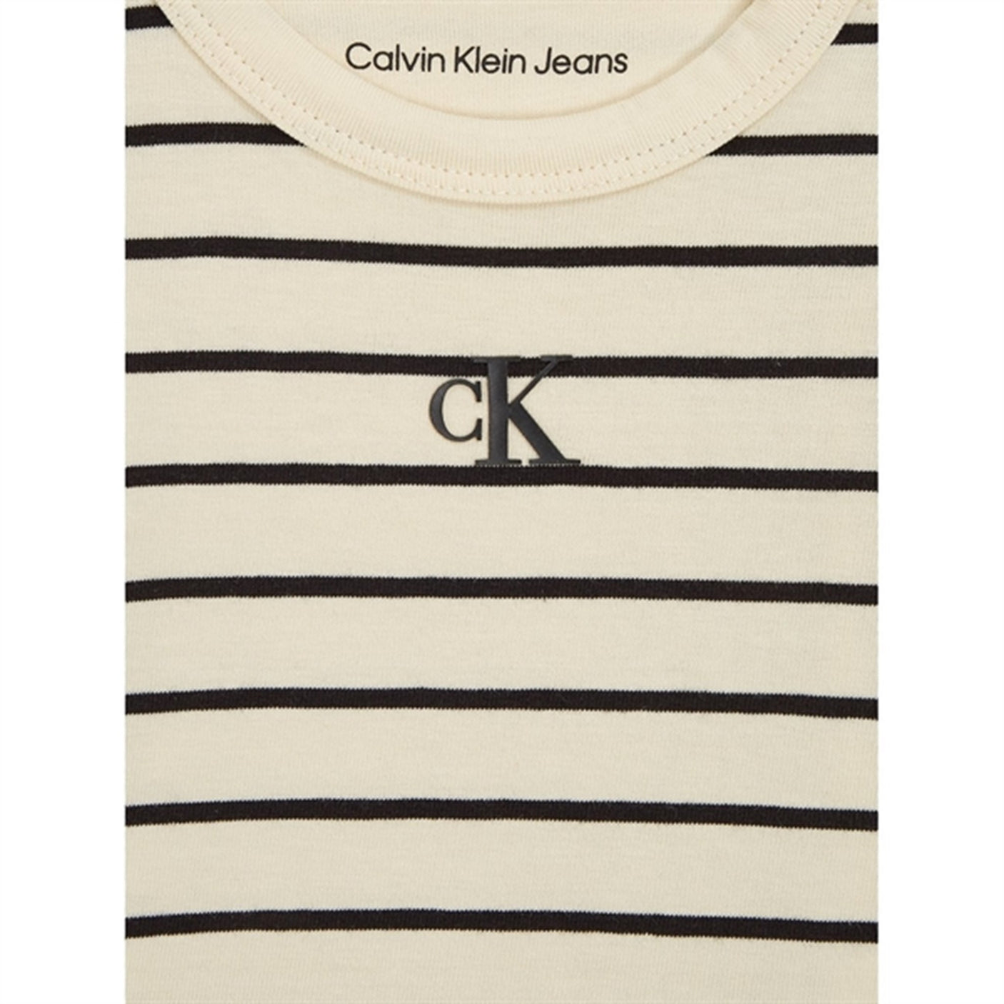 Calvin Klein Striped Ls Body Set Black / Black Vanilla Stripe