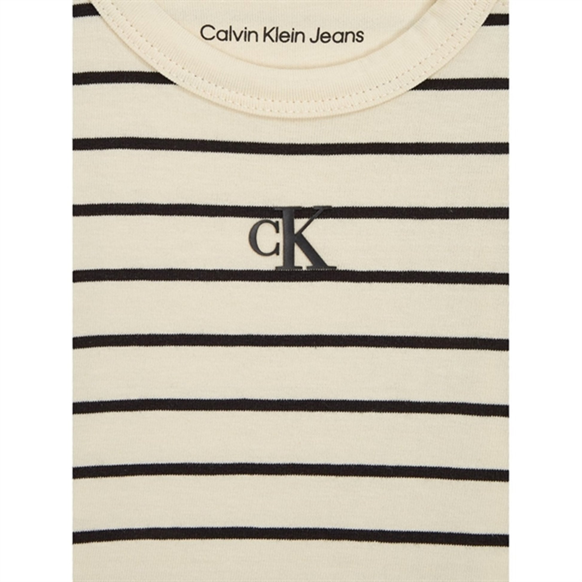 Calvin Klein Striped Ls Body Set Black / Black Vanilla Stripe