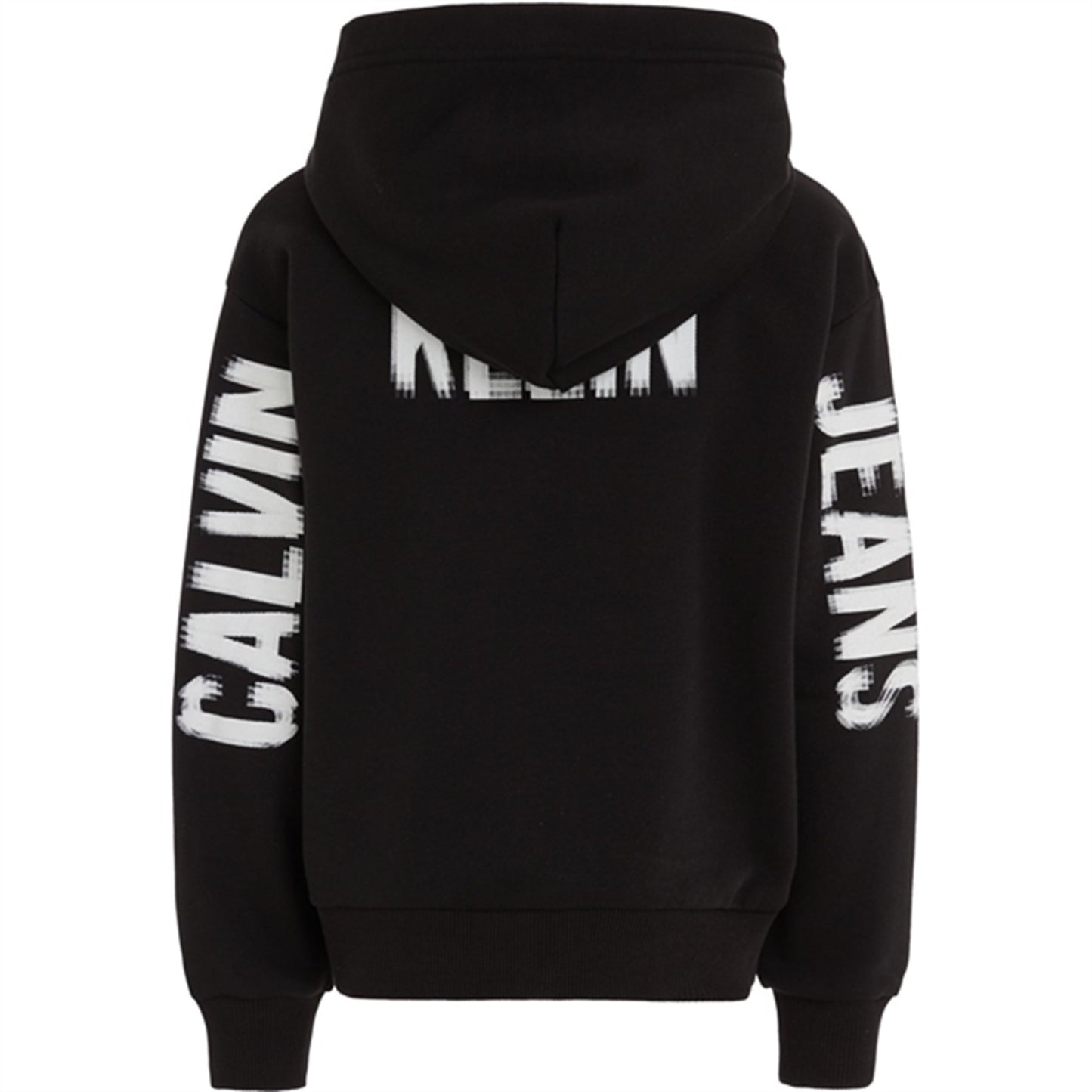 Calvin Klein Pixel Logo Terry Relaxed Hoodie Ck Black