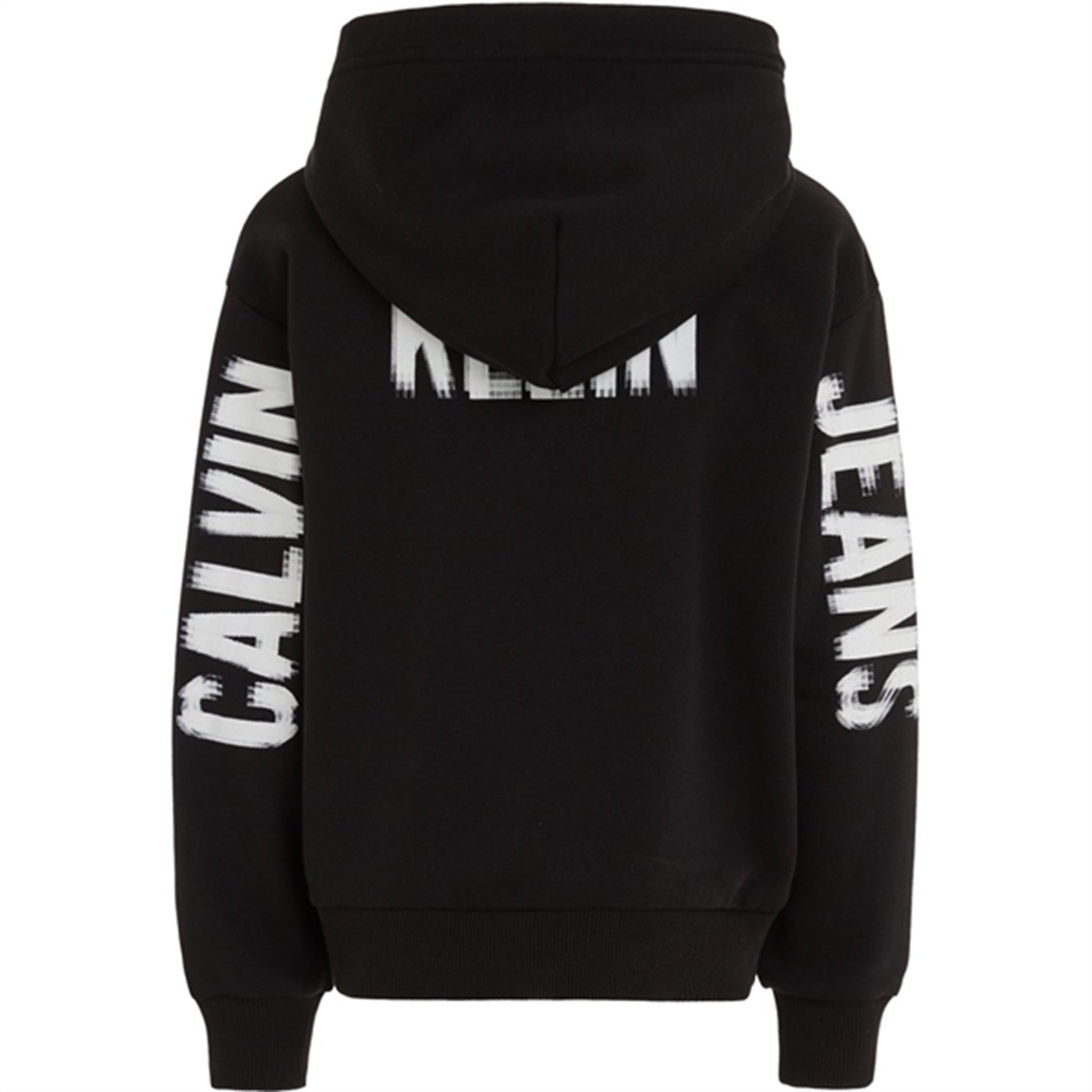 Calvin Klein Pixel Logo Terry Relaxed Hoodie Ck Black