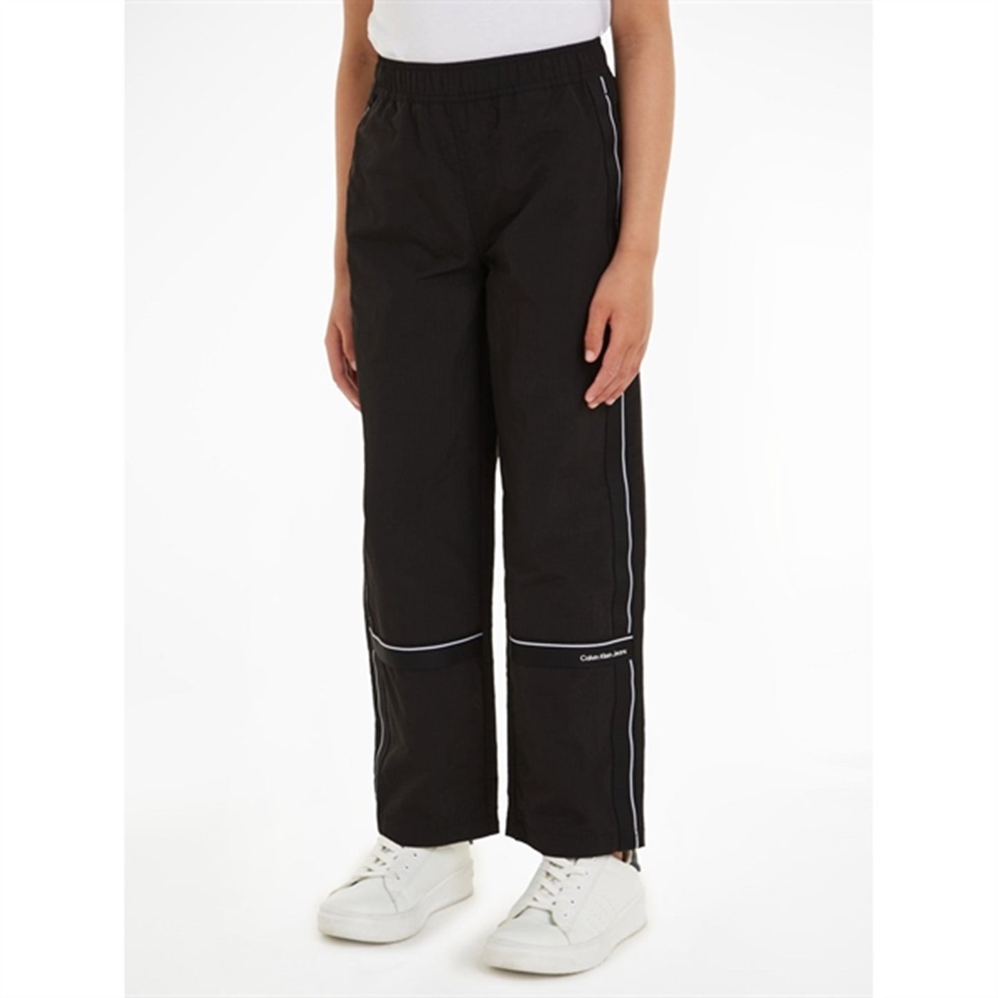 Calvin Klein Ripstop Tape Straight Pants Ck Black