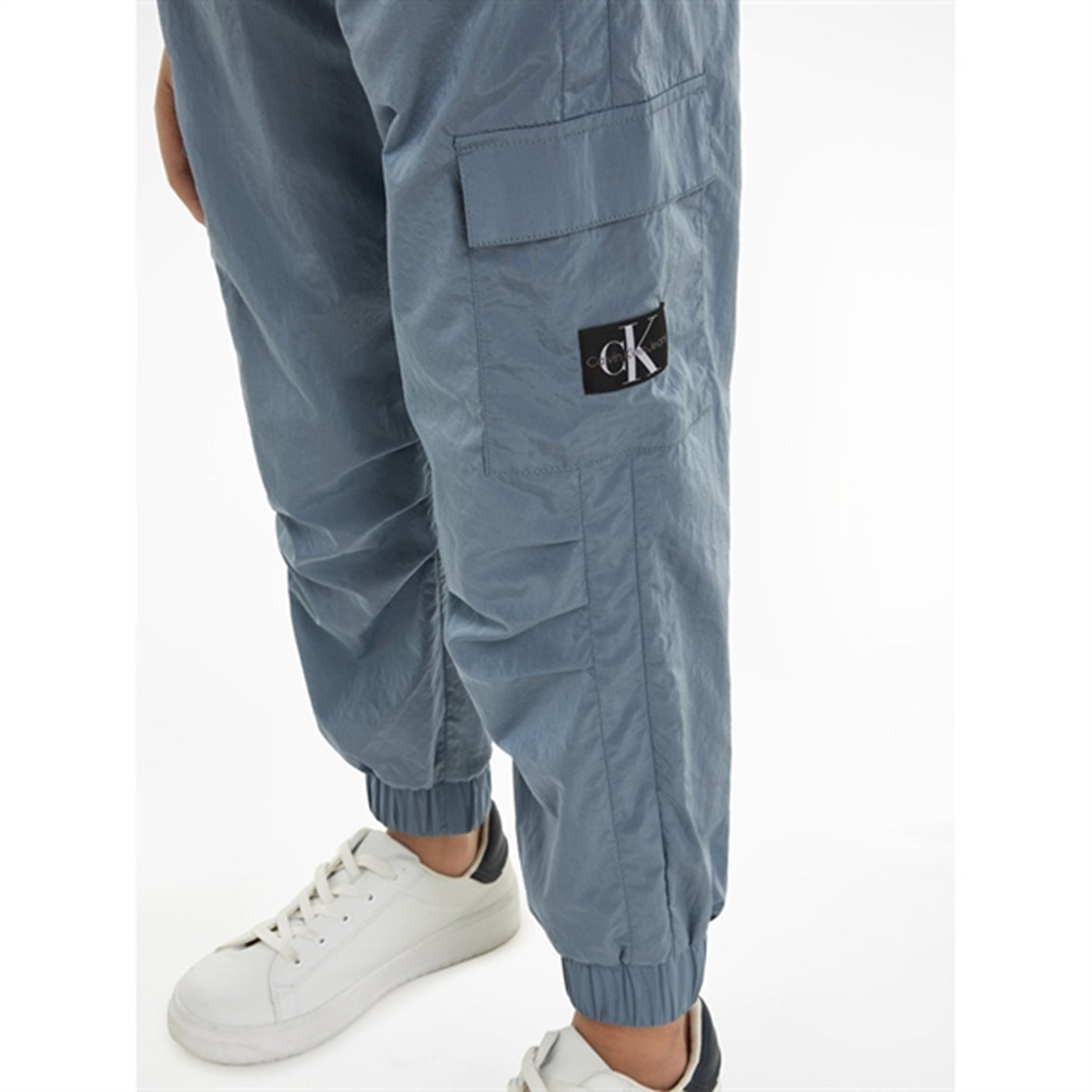 Calvin Klein Structured Nylon Trackpants Goblin Blue