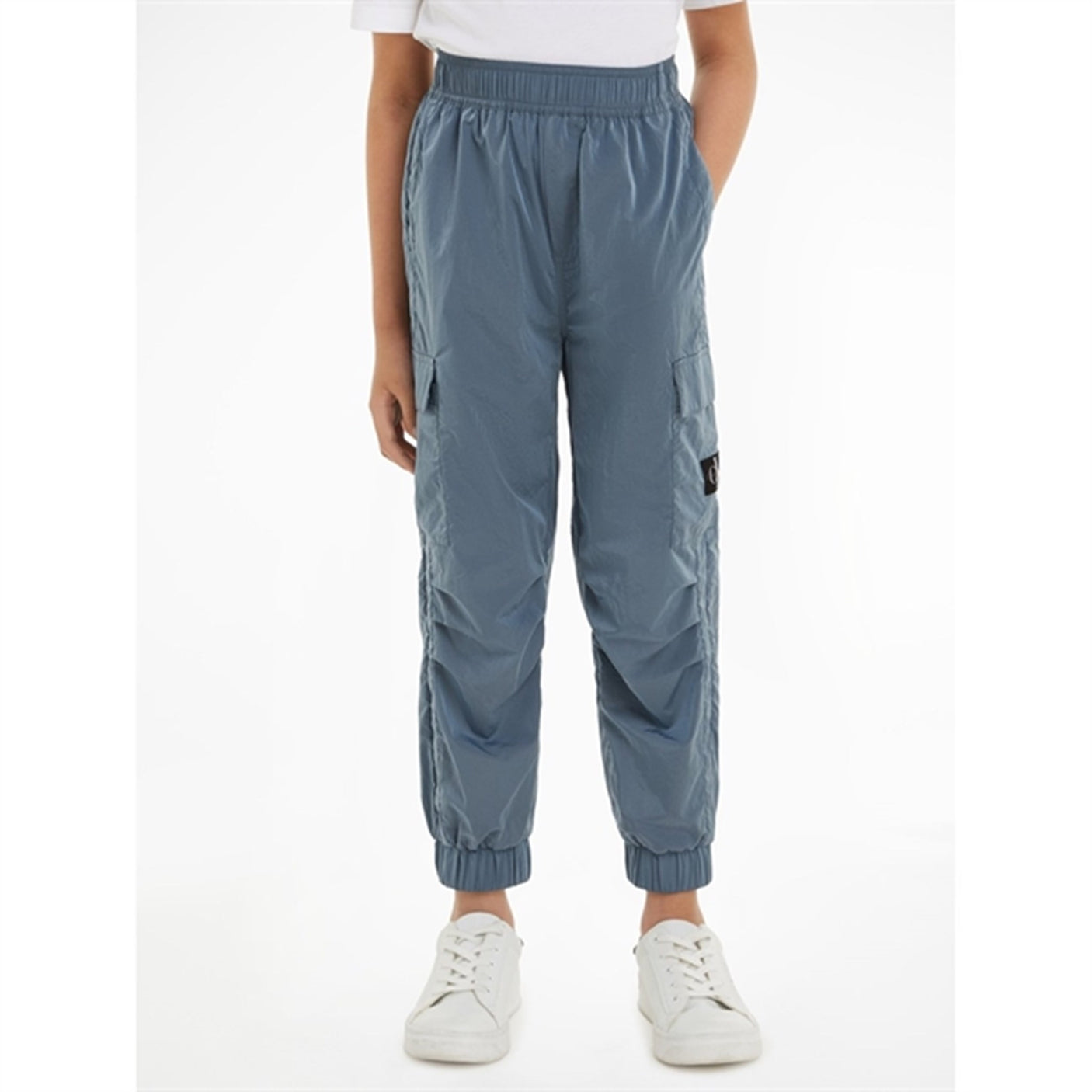 Calvin Klein Structured Nylon Trackpants Goblin Blue