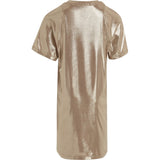 Calvin Klein Metallic Coated Dress Frosted Almond