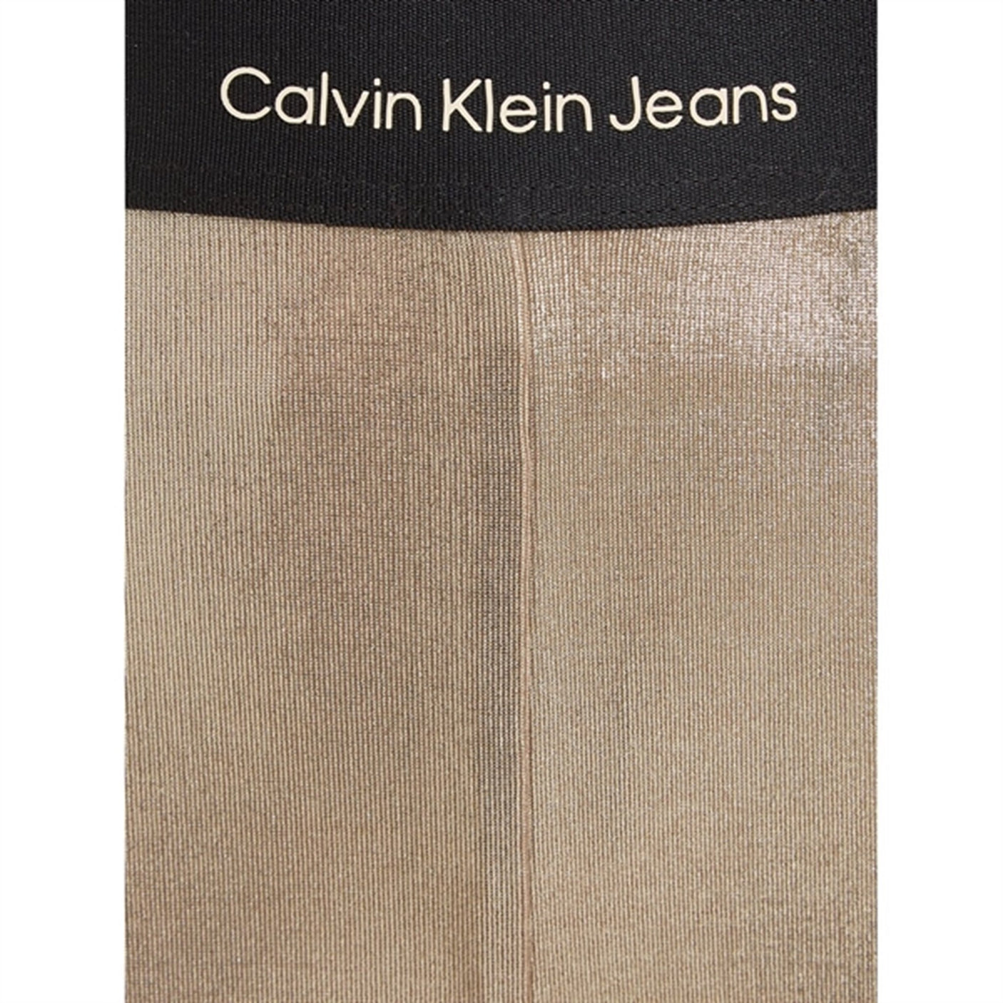 Calvin Klein Metallic Coated Leggings Frosted Almond