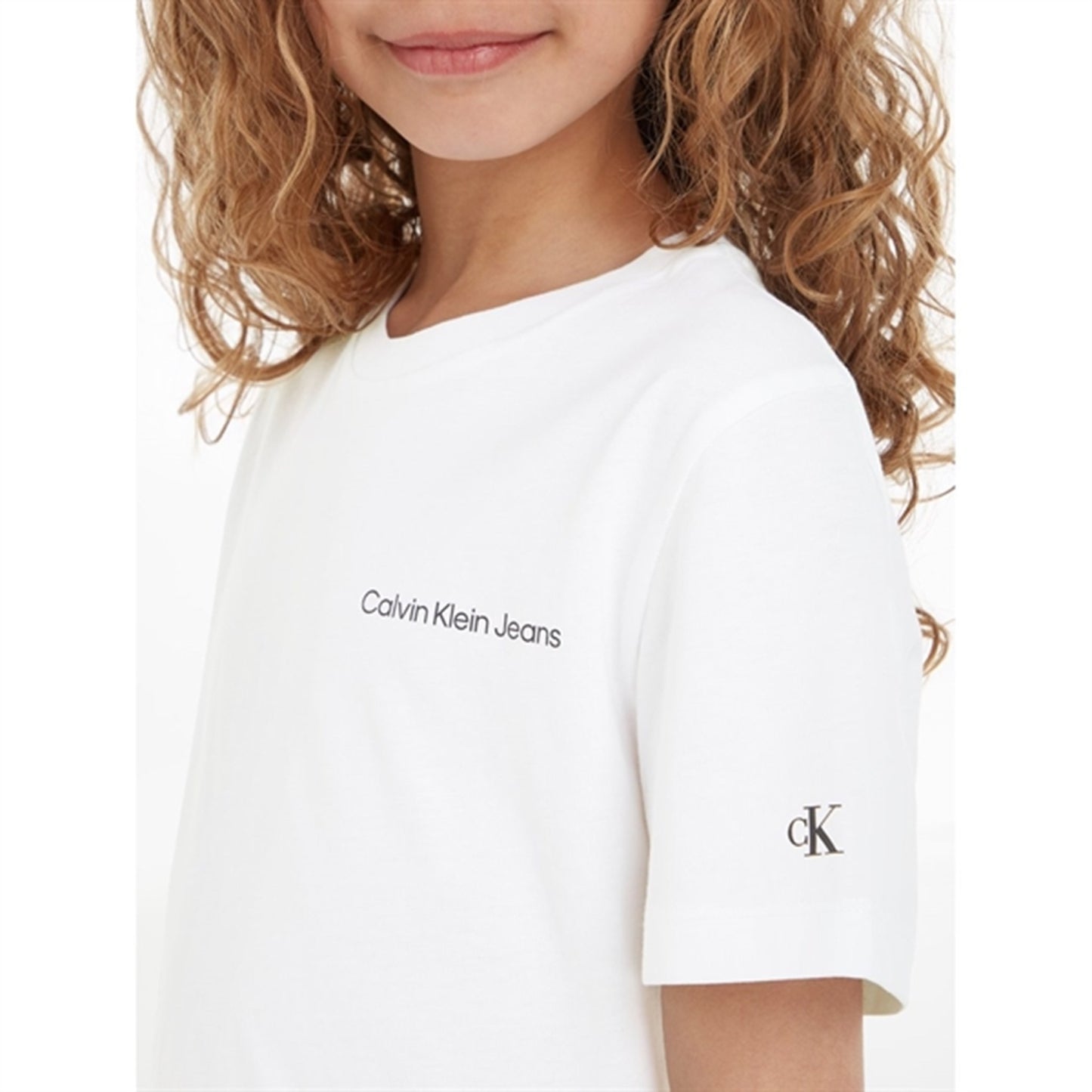 Calvin Klein Chest Inst. Logo T-Shirt Bright White