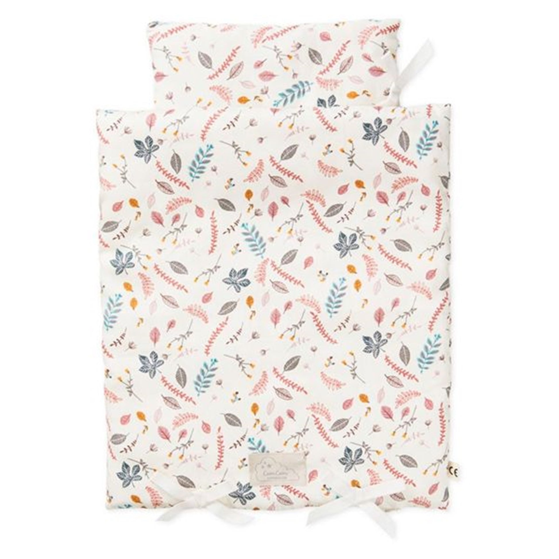 Cam Cam Copenhagen Doll's Bed Linen Pressed Leaves Rose