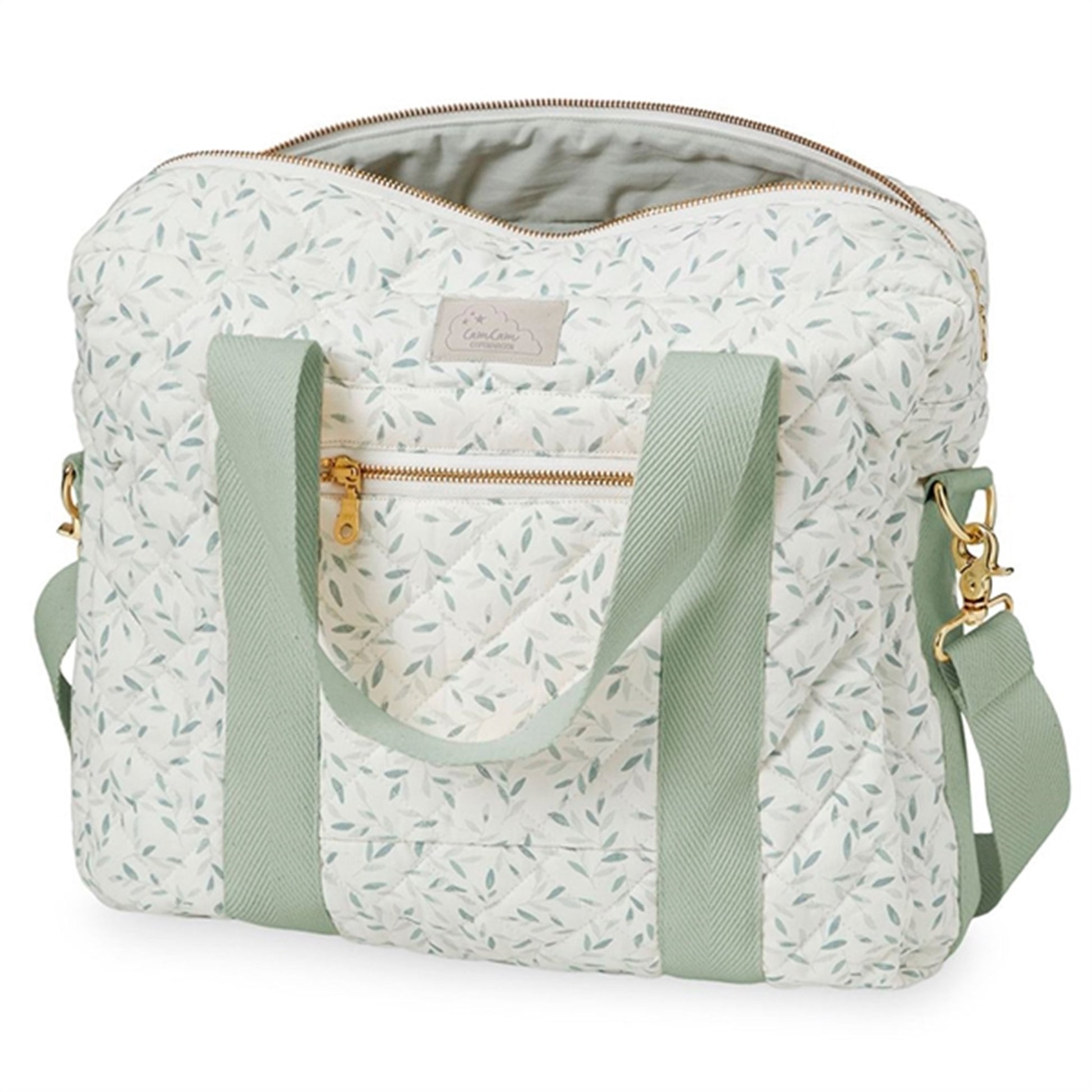 Cam Cam Copenhagen Changing Bag Green Leaves