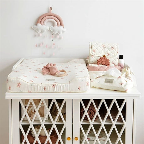Cam Cam Copenhagen Quilted Opbevaringskurv 2 Pak Windflower Creme
