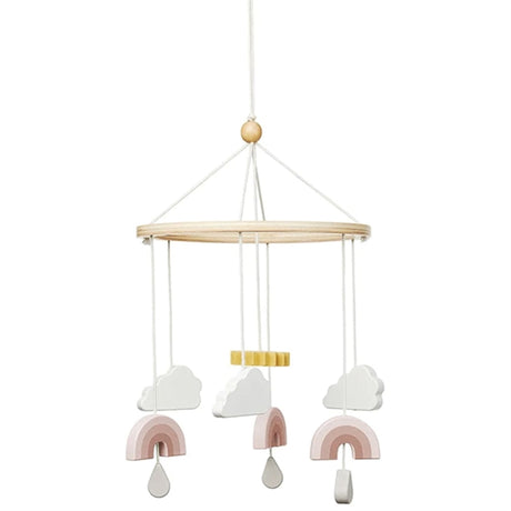 Cam Cam Copenhagen Cot Mobile Wooden Rainbow Rose Mix