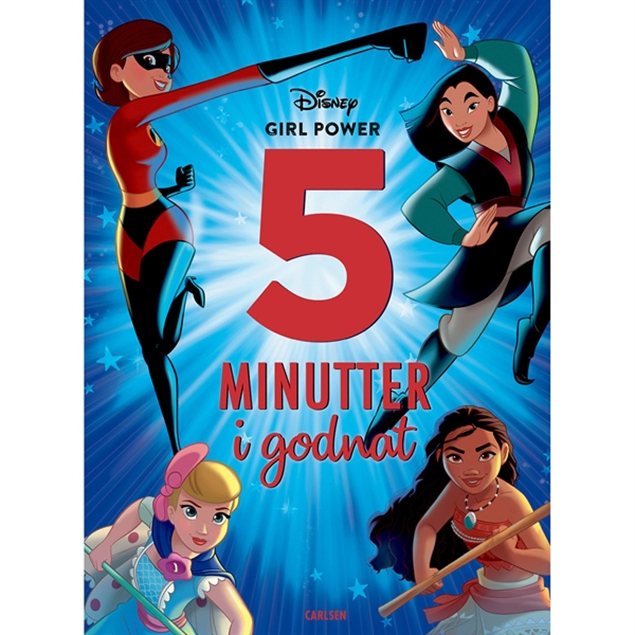 Forlaget Carlsen 5 Minutter I Godnat - Disney Girlpower