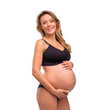 Carriwell Organic Maternity And Nursing Bra Black