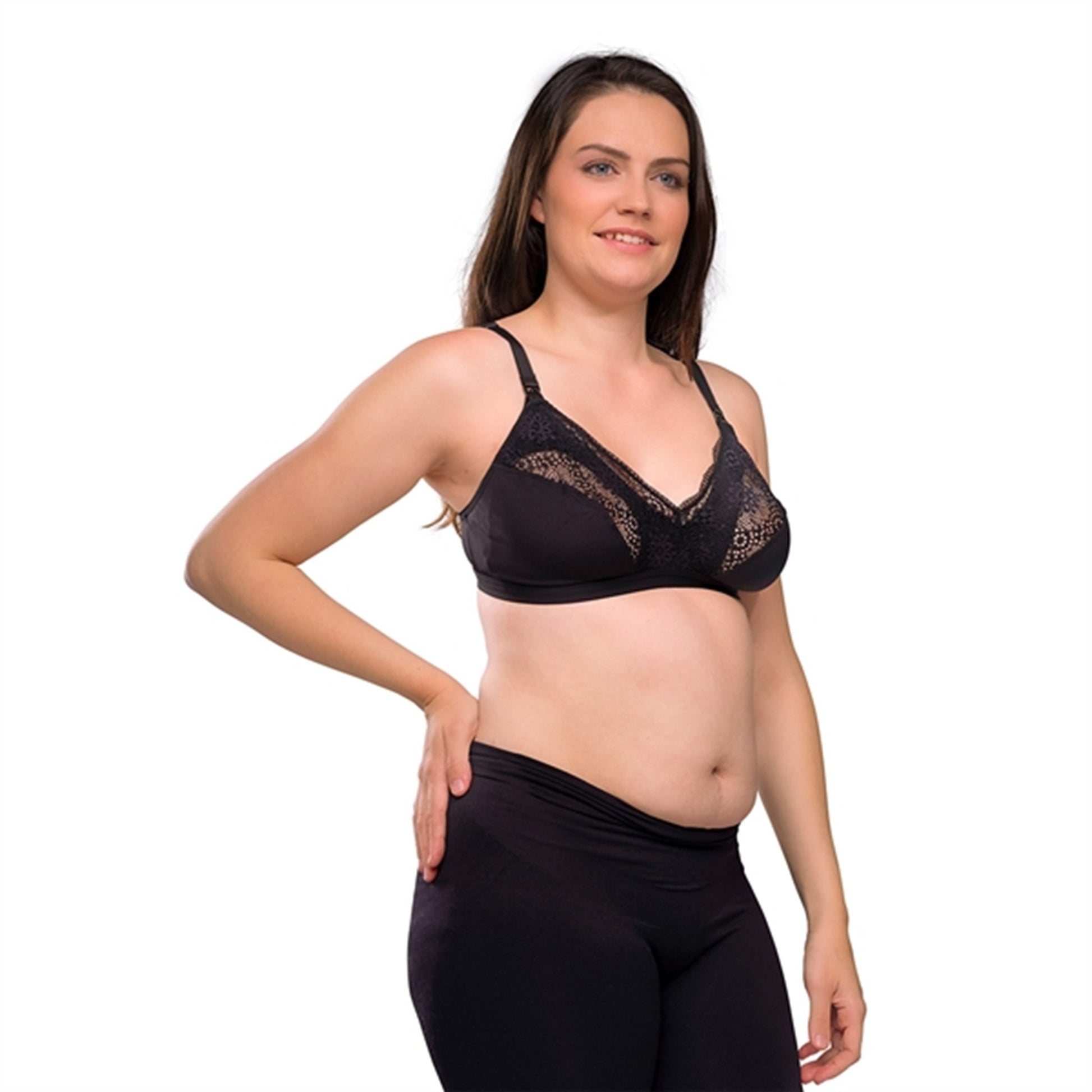 Carriwell Soft as Silk Nursing Bra Black