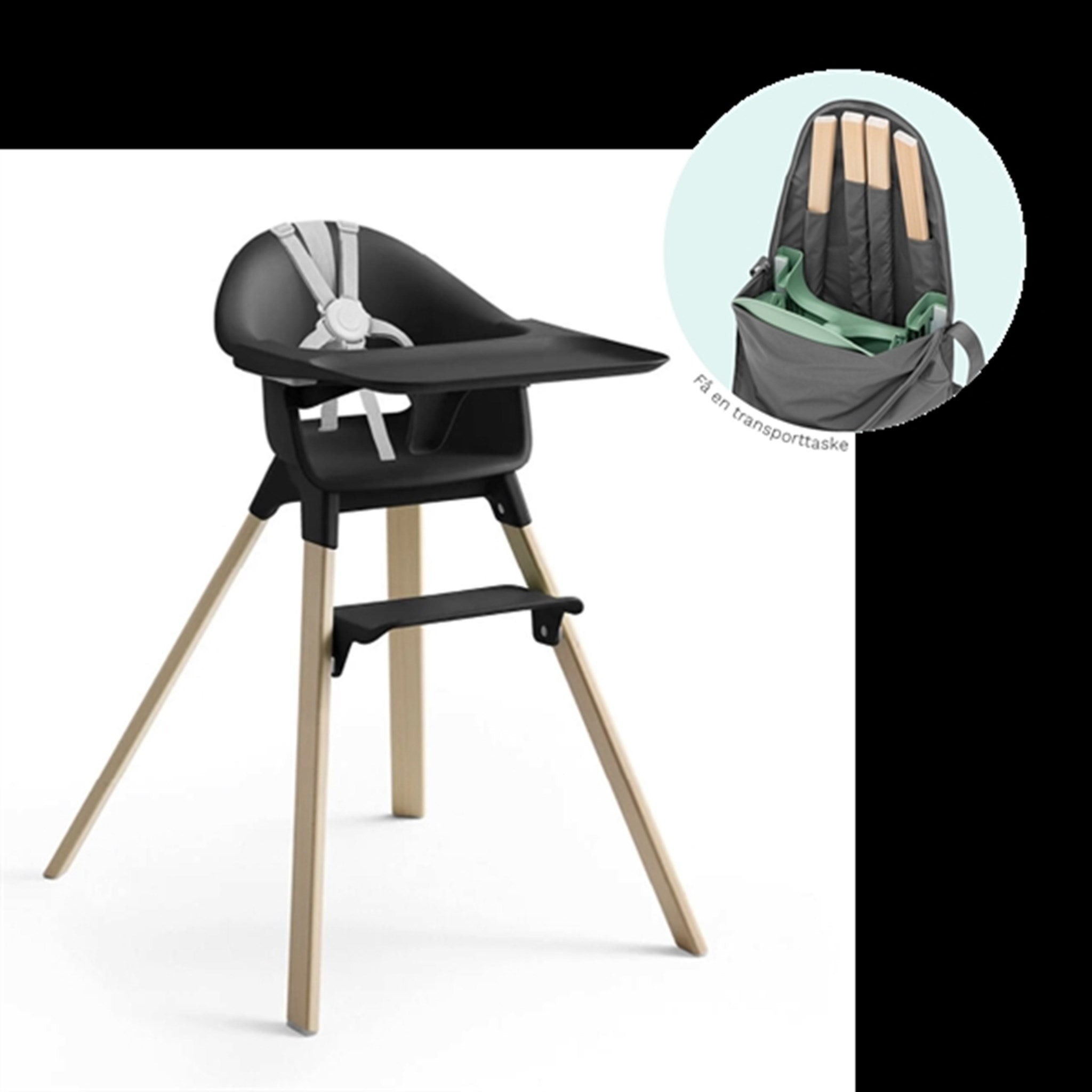 Stokke® Clikk™ High Chair Black Natural