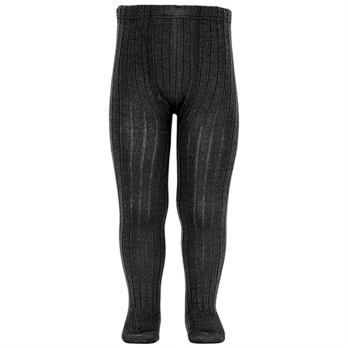 Condor Ribbed Tights Buy Cóndor Wool Tights Rib Black | Luksusbaby