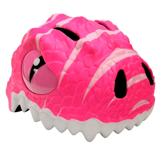 Crazy Safety Dino Bicycle Helmet Pink