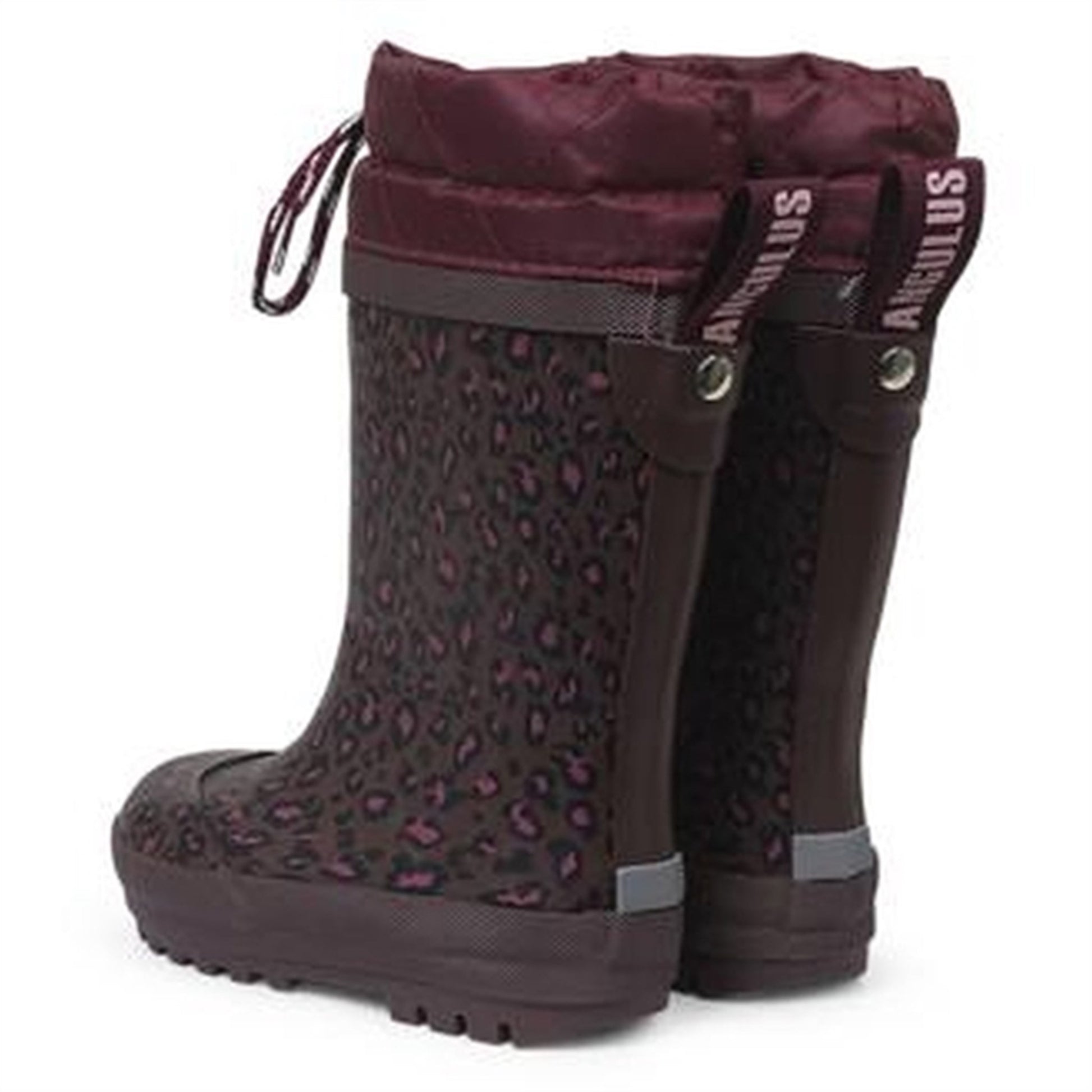 Angulus Thermo Rainboots Plum Leo Print