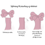 Bow's by Stær Christening Ribbon Satin w. Double Bow Moss