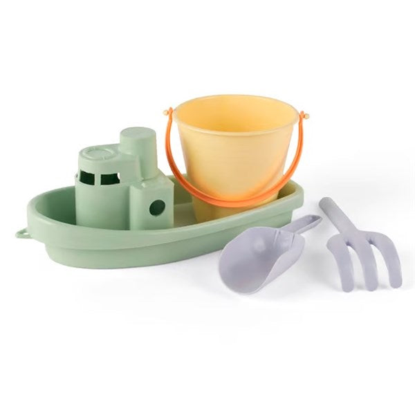Dantoy Pastel Recycling Ship Sand Set 4 Parts In Net Mixed colours