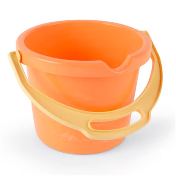 Dantoy Pastel Recycling Bucket Spout H: 16 Cm Orange + Light Yellow