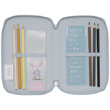 Beckmann Three Section Pencil Case Forest Deer Dusty Mint