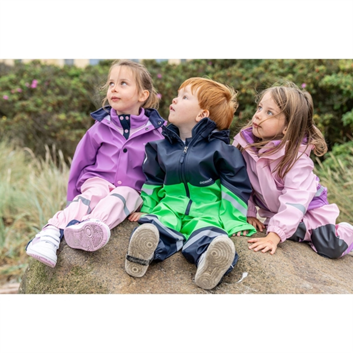 Didriksons Navy Waterman Kids Rainwear
