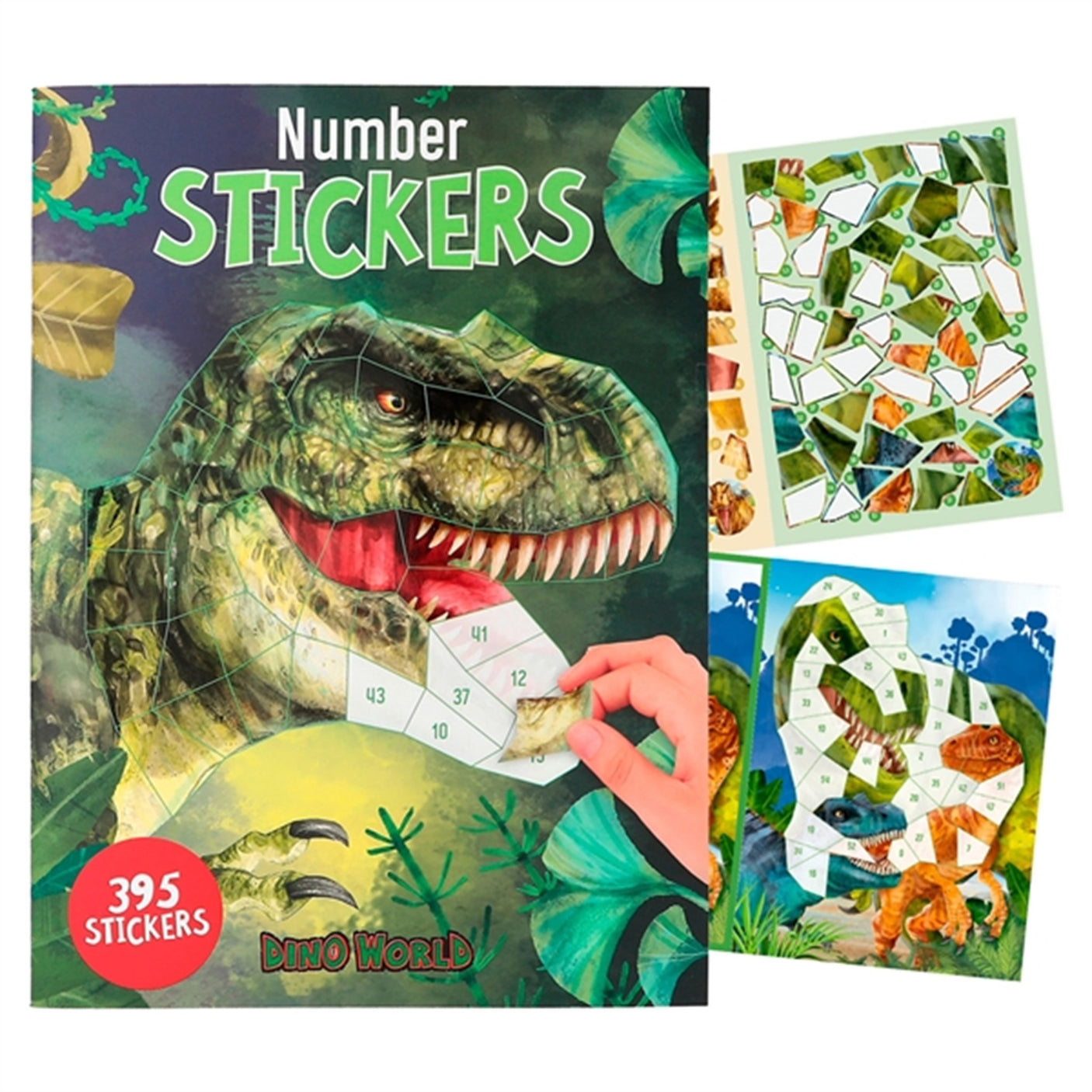 Dino World Number Sticker