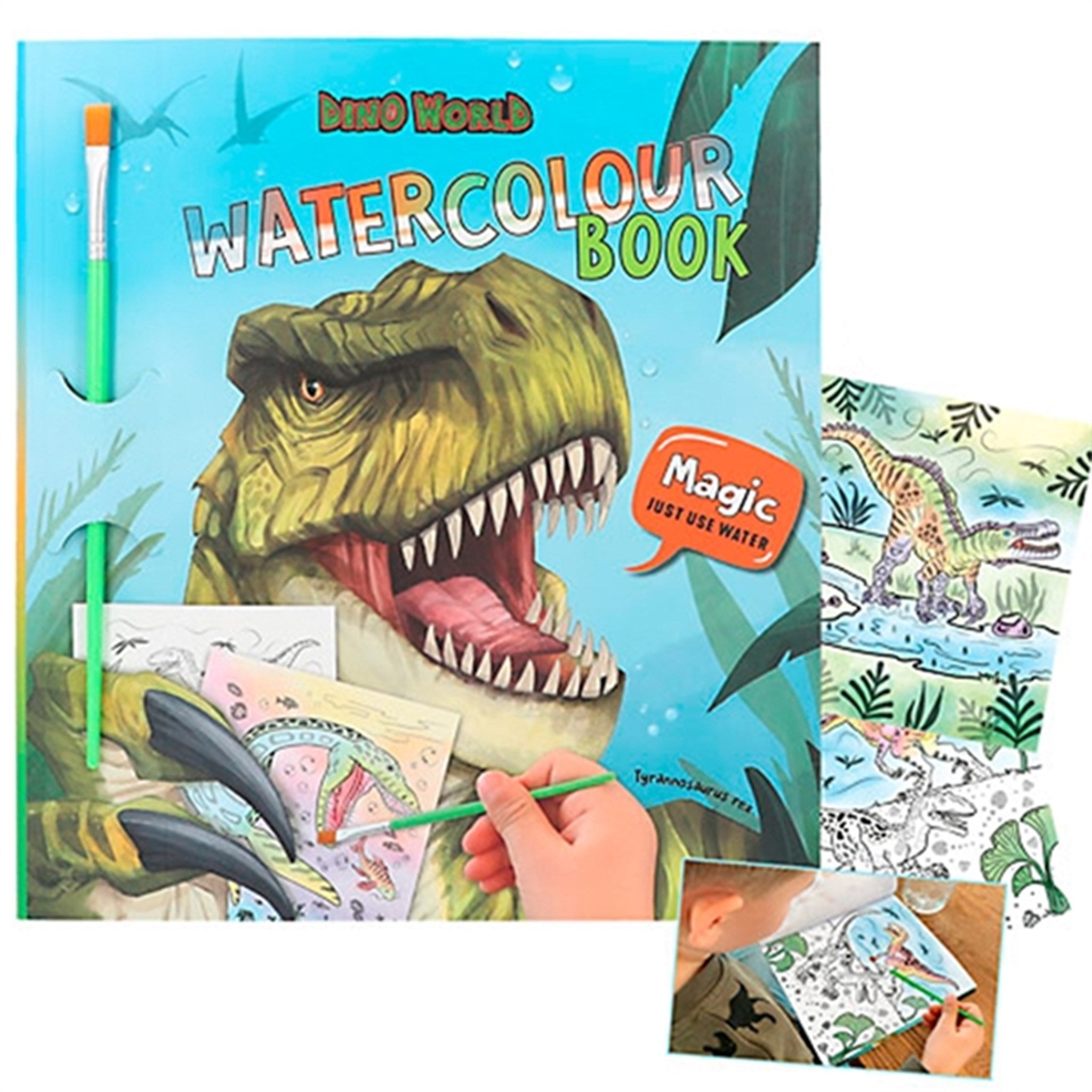 Dino World Watercolour Book
