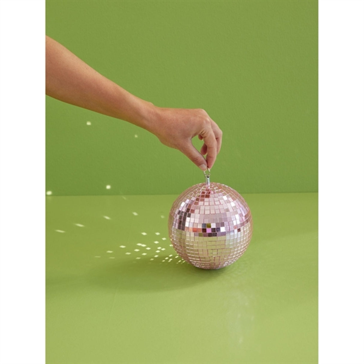 RICE Soft Pink Medium Disco Ball