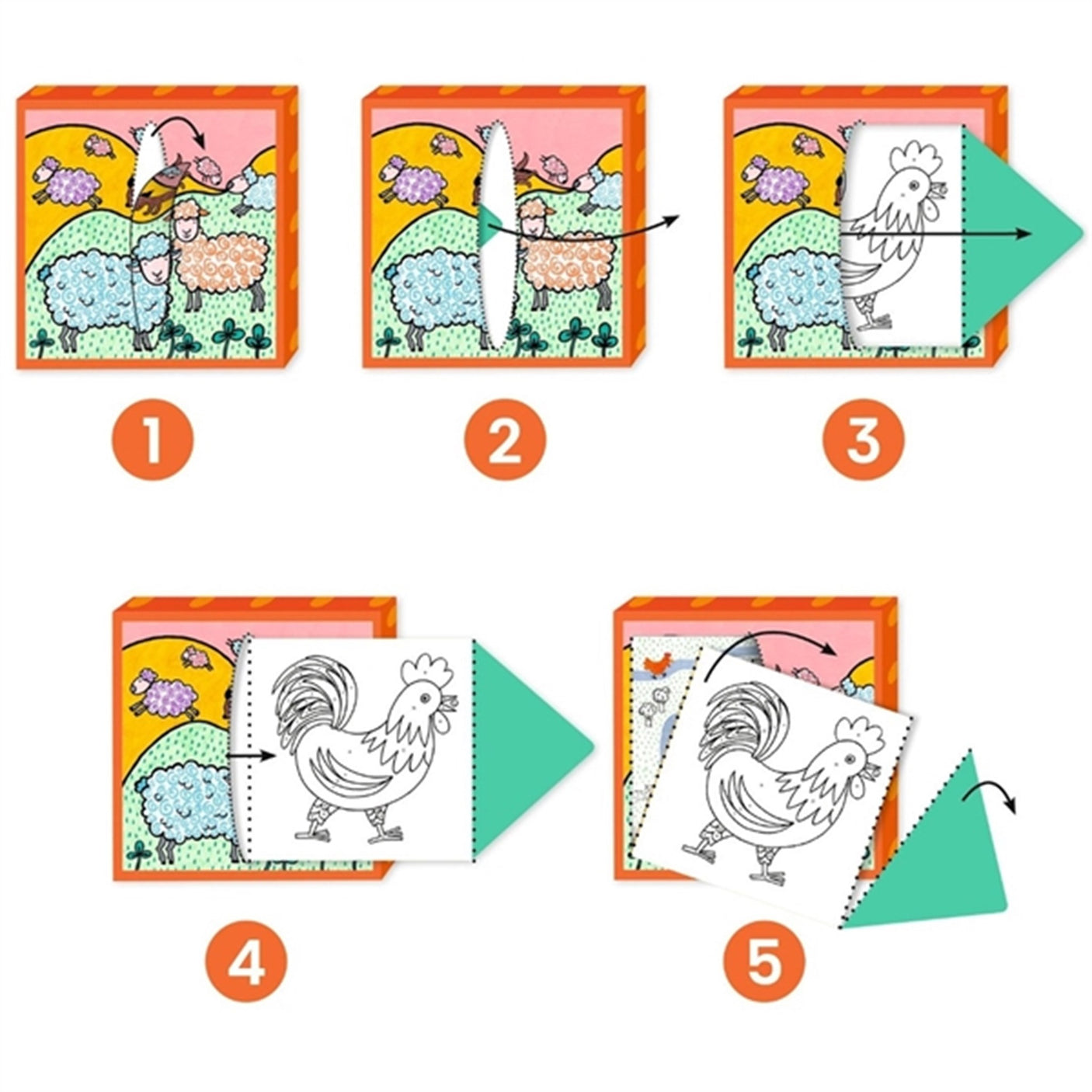 Djeco Draw-A-Drawing The Farm