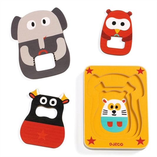 Djeco Layer On Layer Puzzle Leo & Co